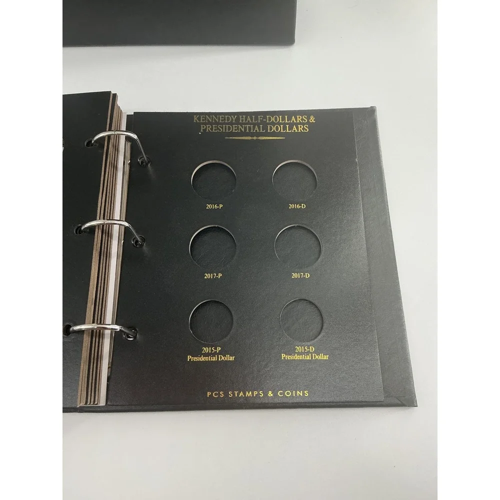 PCS Stamps & Coins JFK Centennial Uncirculated Half-Dollar Collection Binder